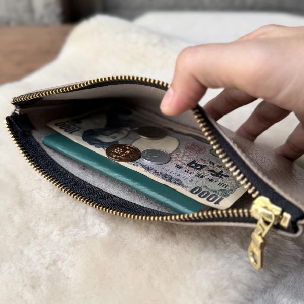 大容量鈔票包-卡其灰 