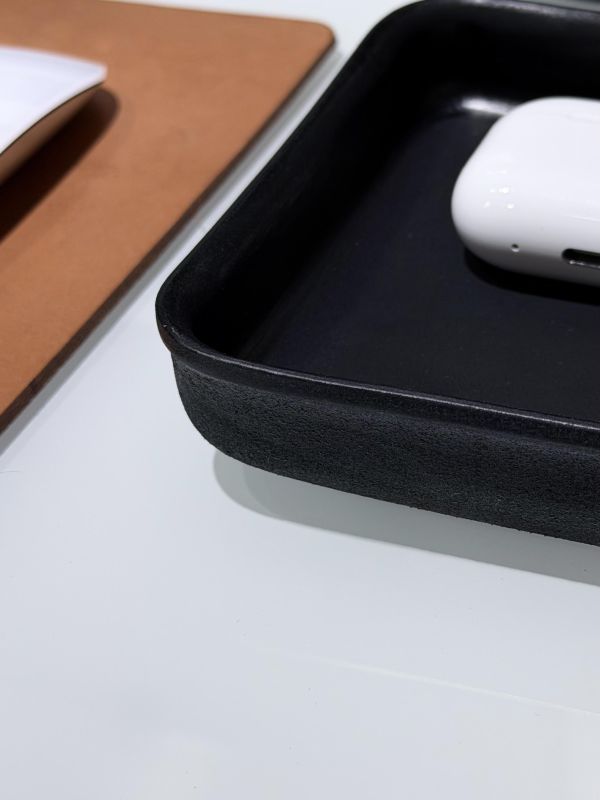 皮革置物盤-經典黑 