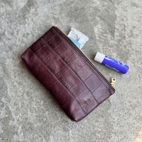 小物包-紅酒鱷魚 