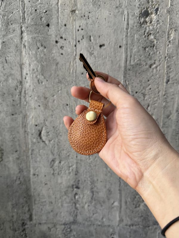 麋鹿紋AirTag磁扣皮套-蜜糖 