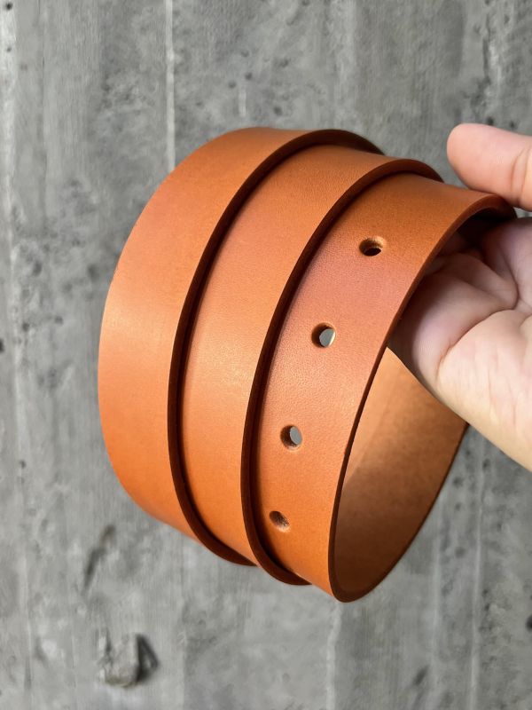 3.0cm好耐皮帶-暖陽橘 