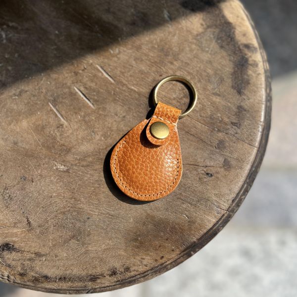 麋鹿紋AirTag磁扣皮套-蜜糖 