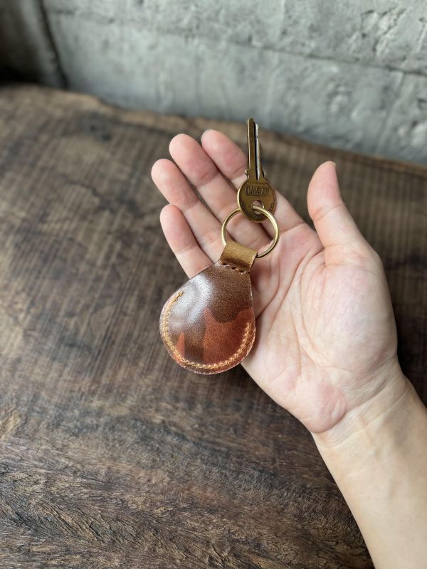 迷彩AirTag磁扣皮套-蜜糖棕 