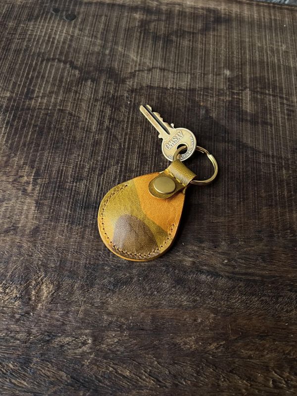 迷彩AirTag磁扣皮套-番花黃 