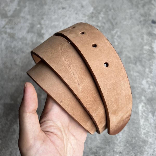 4.0cm好耐皮帶-八角頭/荒漠棕 