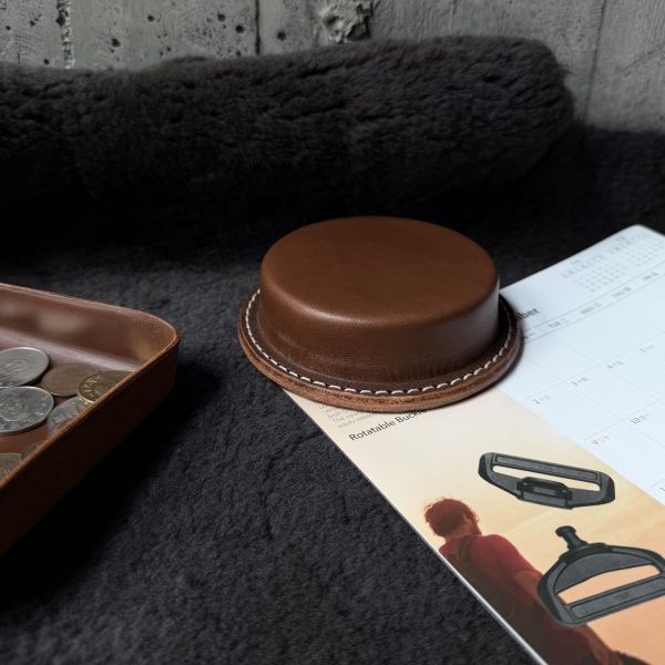 皮革紙鎮-經典咖啡 