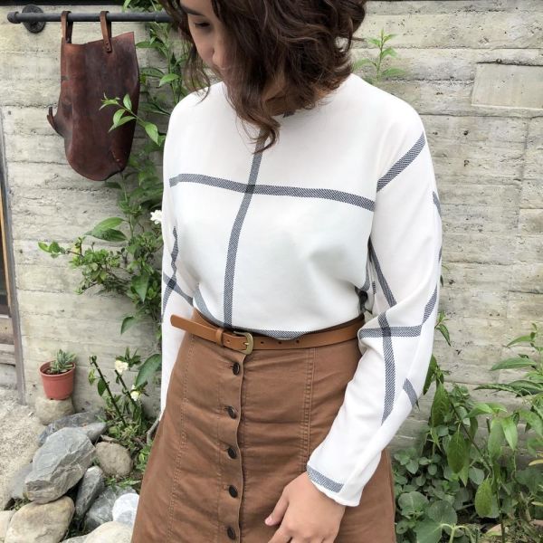 2.0cm好耐皮帶-淺茶 