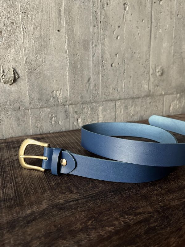 3.0cm好耐皮帶-深海藍 