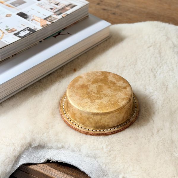 皮革紙鎮-礦石金 