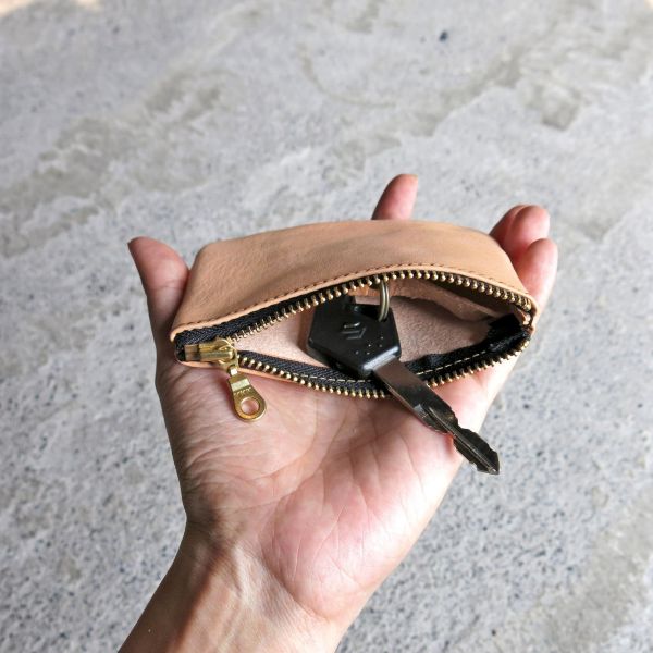 拉鍊鑰匙包-黑芝麻/經典原 