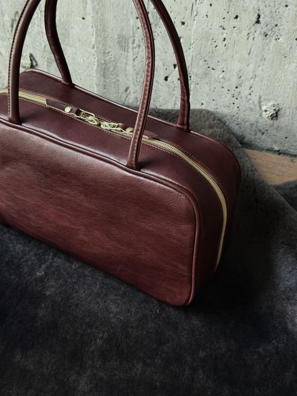 瘦身有成盒包袋-焦茶色 