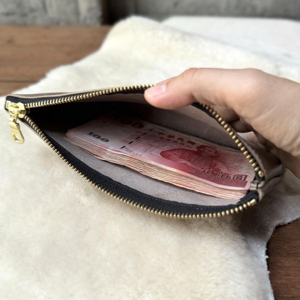 大容量鈔票包-卡其灰 