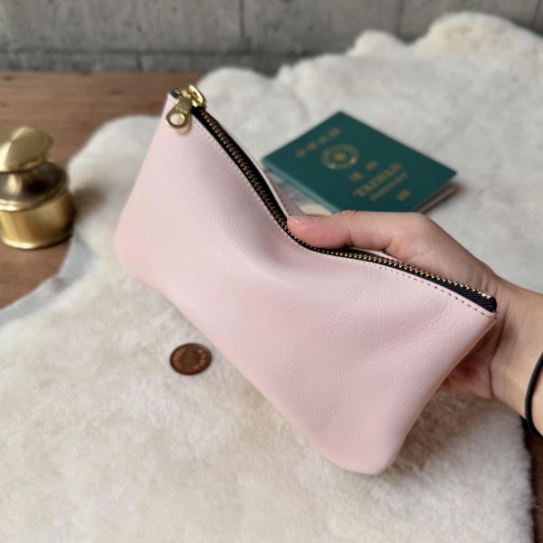 大容量鈔票包-淡粉 