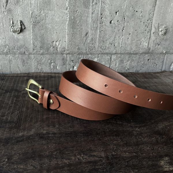 3.0cm好耐皮帶-焦糖 