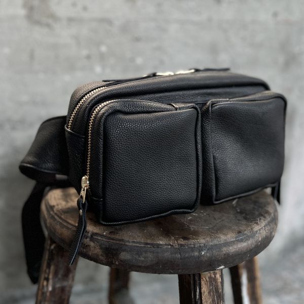 厚片吐司腰包-黑鹿 