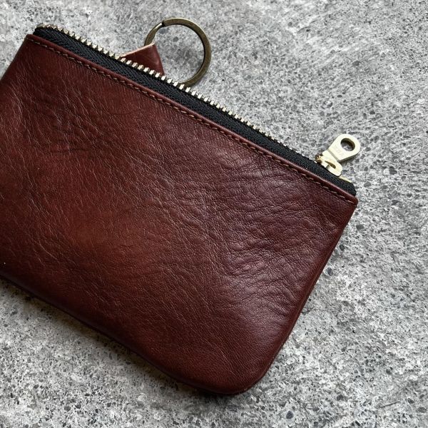 鑰匙卡片包-紅木 