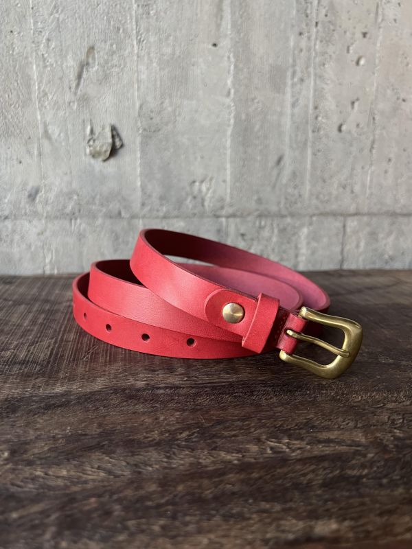2.0cm好耐皮帶-蘋果紅 