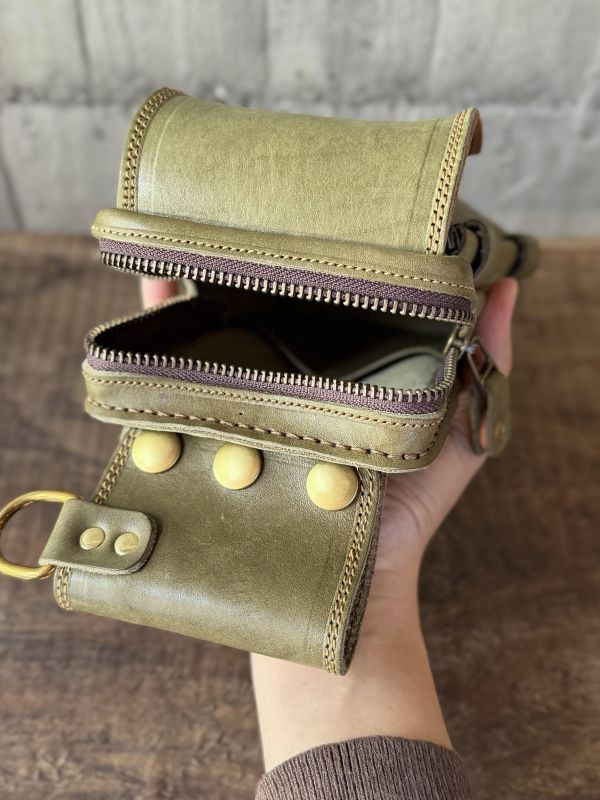 多脂腰包-茶綠 