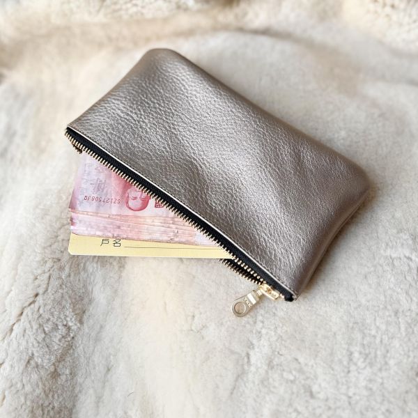 大容量鈔票包-玫瑰金 