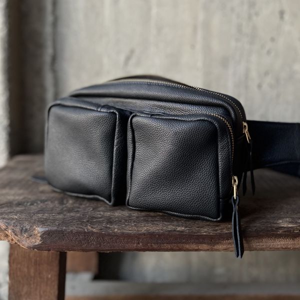 厚片吐司腰包-黑鹿 