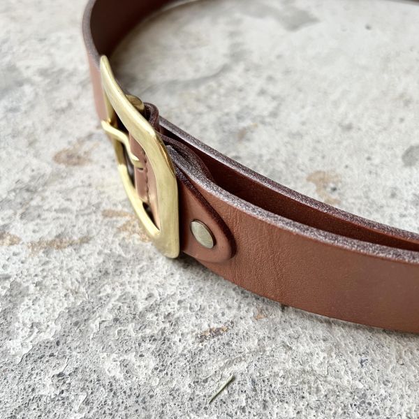 4.0cm好耐皮帶-八角頭/淺咖 