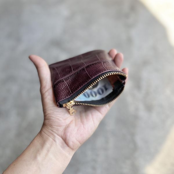 零錢包-紅酒鱷魚 