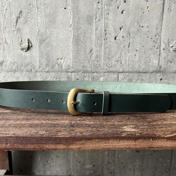 3.0cm好耐皮帶-墨綠 