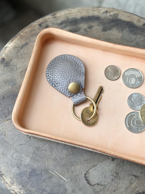 麋鹿紋AirTag磁扣皮套-灰 