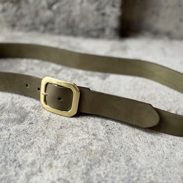 4.0cm好耐皮帶-八角頭/抹茶綠 