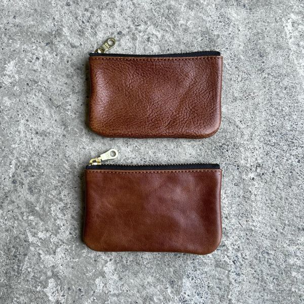 拉鍊鑰匙包-焦糖 