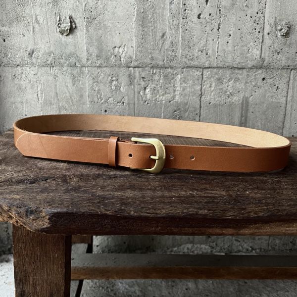 3.0cm好耐皮帶-淺茶 