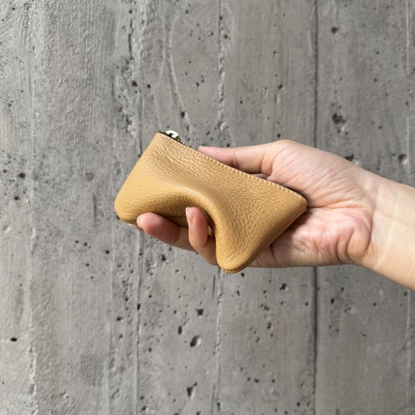 鹿皮拉鍊鑰匙包-幸運餅乾 