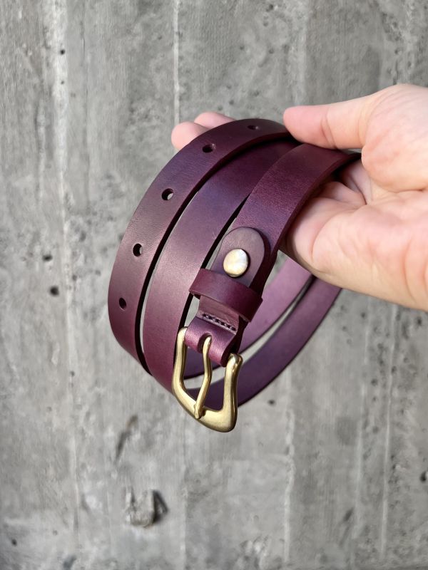 2.0cm好耐皮帶-波爾多紅酒 