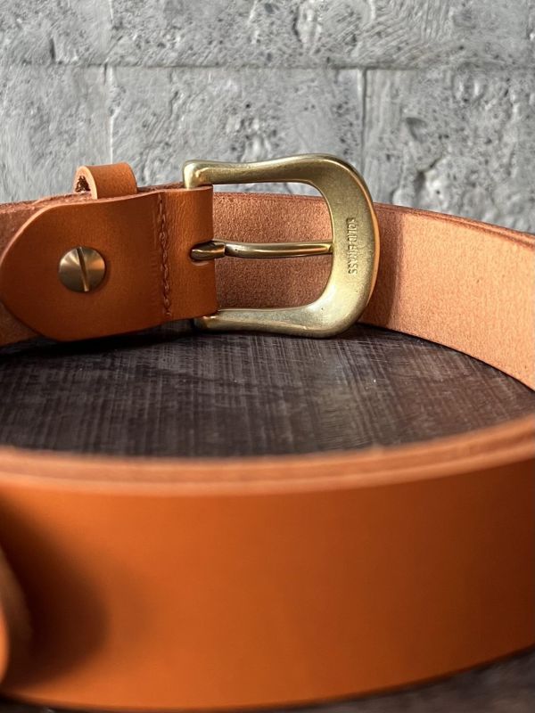 3.0cm好耐皮帶-暖陽橘 