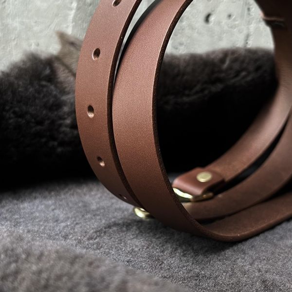 2.5cm寬植鞣背帶 