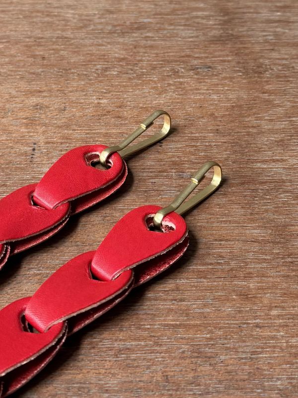 我愛。背帶-櫻桃紅 