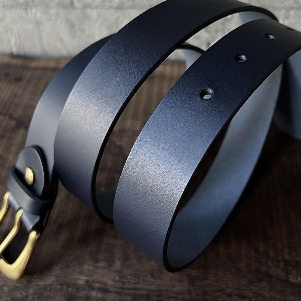 3.0cm好耐皮帶-海軍藍 