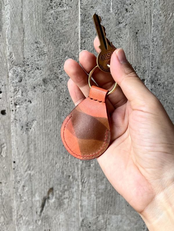 迷彩AirTag磁扣皮套-日落橘 