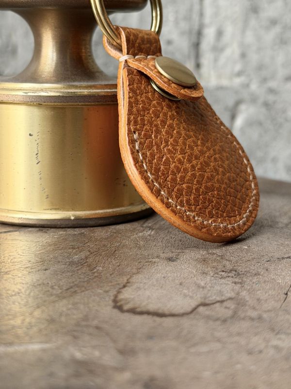 麋鹿紋AirTag磁扣皮套-蜜糖 