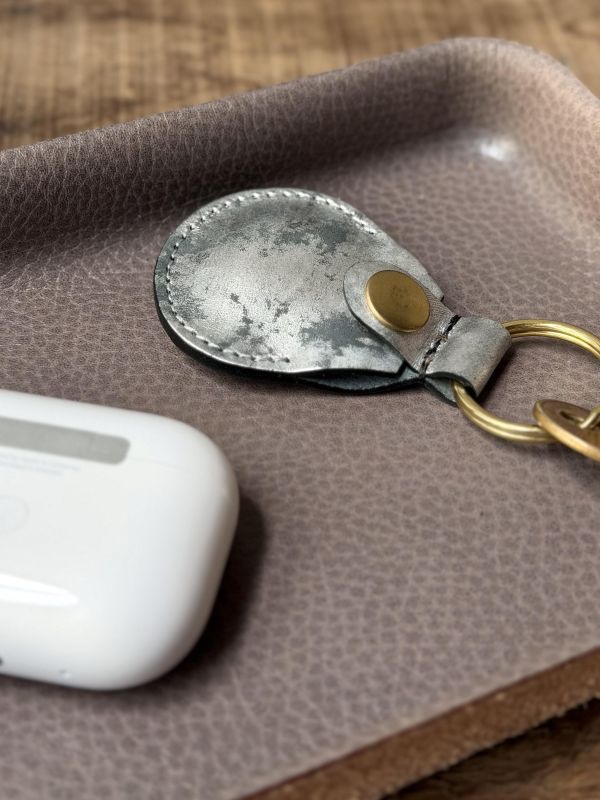 AirTag磁扣皮套-碳黑銀 