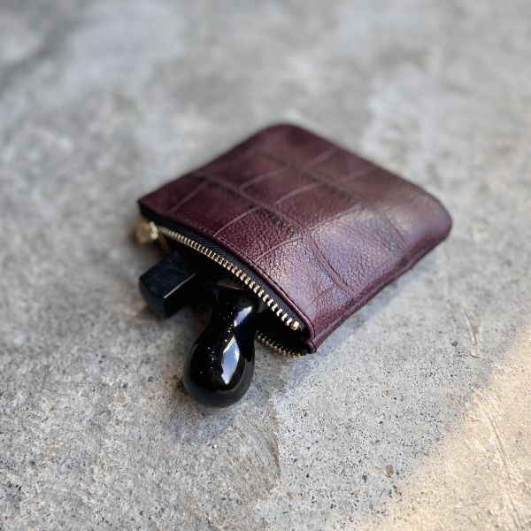 零錢包-紅酒鱷魚 
