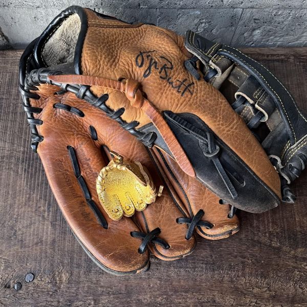 迷你棒球手套-金色 