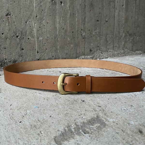 3.0cm好耐皮帶-淺茶 