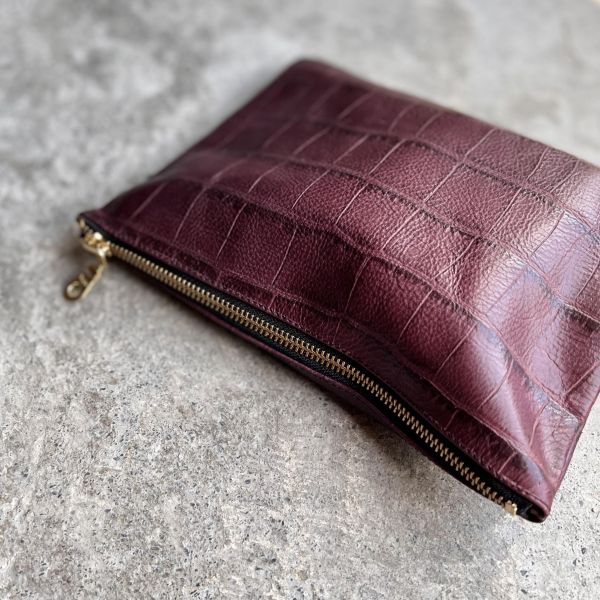 百納資料袋-紅酒鱷魚 