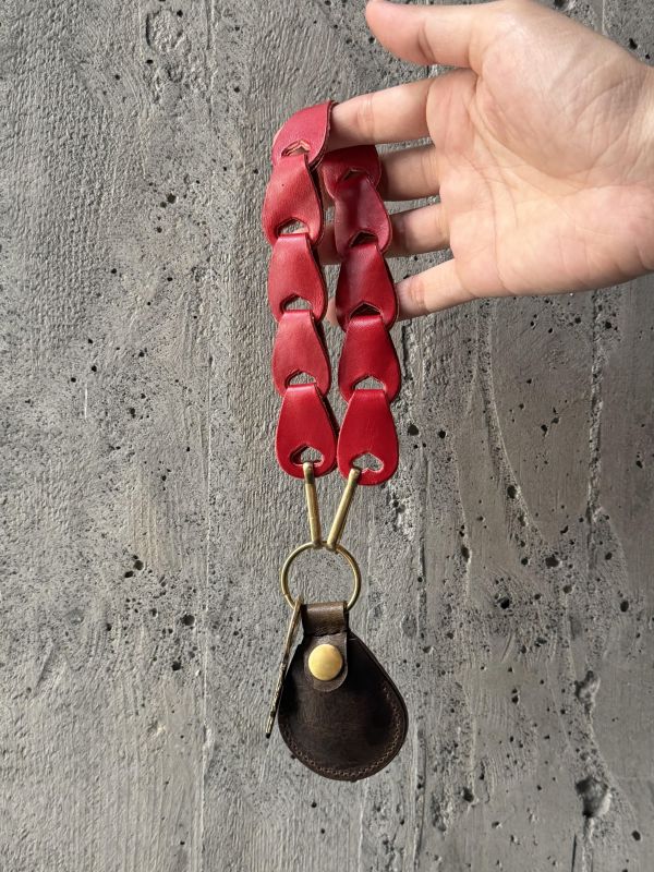 我愛。背帶-櫻桃紅 