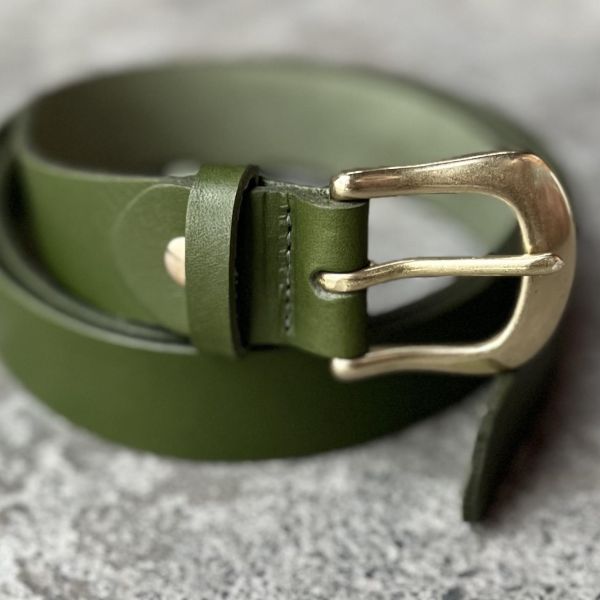 3.0cm好耐皮帶-草綠 