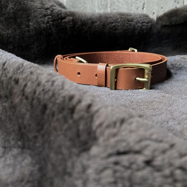 2.5cm寬植鞣背帶 