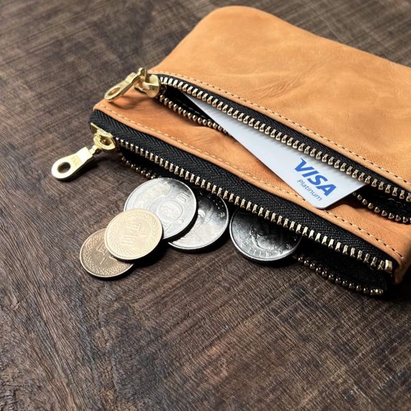 雙拉鍊包-揉花蜜糖 