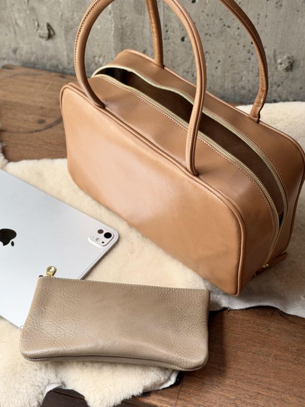 瘦身有成盒包袋-沙褐色 