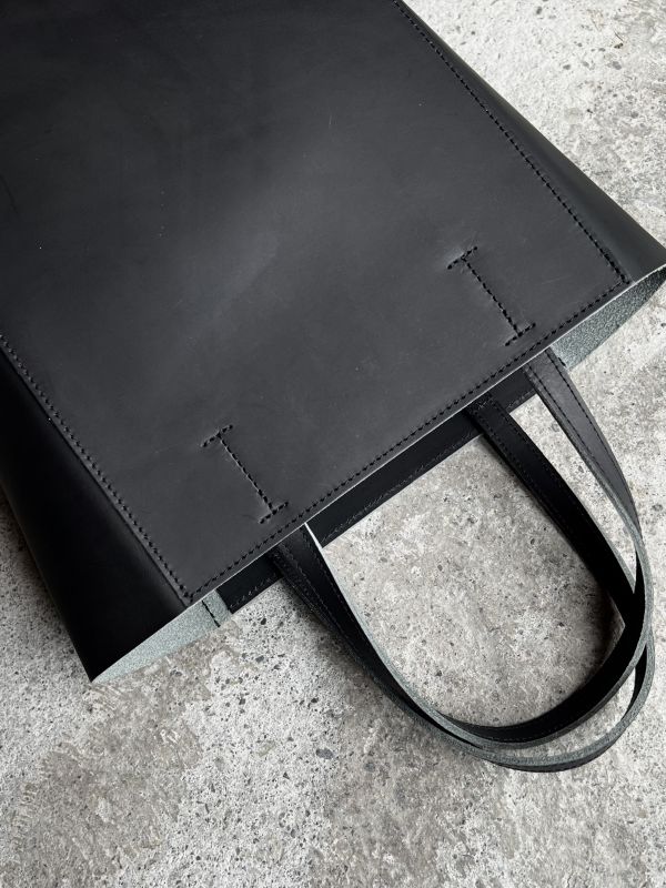 真牛皮紙袋-霧黑 